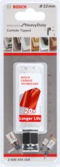 Bosch - Endurance Serisi Zorlu Malzemeler için Carbide Delik Açma Testeresi (Panç) 22 mm