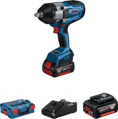 Bosch Professional GDS 18V-1000 (2 x 5.0 Ah; L-Boxx) Akülü Darbeli Somun Sıkma Makinesi