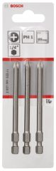 Bosch - Extra Hard Serisi Vidalama Ucu PH1*89 mm 3'lü