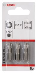 Bosch - Extra Hard Serisi Vidalama Ucu PZ 2*25 mm 3'lü