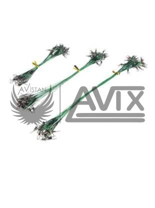 AVİX Olta Çelik Halatı Turna Avı Fırdöndü Klipsli Balık Avı Çelik Tel (Büyük -Orta - Küçük) 72  Adet