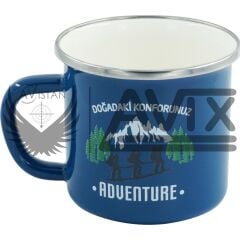 Orcamp Retro Emaye Orcamp Kupa Bardak Mug