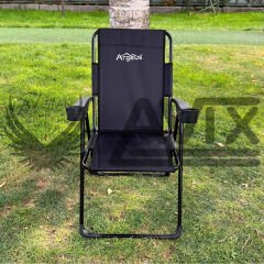Argeus Rest Katlanabilir Kamp Sandalyesi Siyah