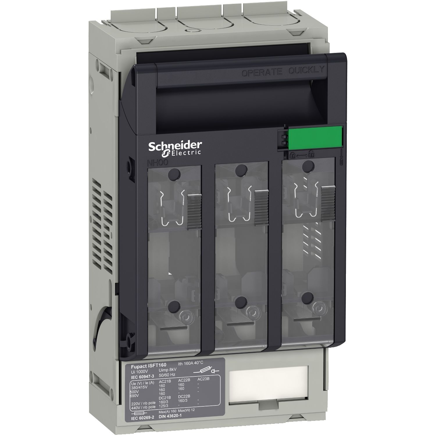 LV480802 | Schneider 160A 3 Kutup Sigortalı Yük Ayırıcı