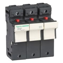 DF223C | Schneider 3P 125A Kartuş Sigorta Yuvası - 22x58 mm Sigorta İçin