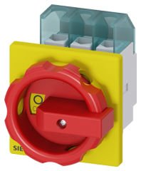 3LD2103-0TK53 | Siemens ACİL STOP ŞALTERLERİ, ÖNDEN TESPİTLİ TAHRİK KOLU SARI/KIRMIZI,   A 25  9,5 KW