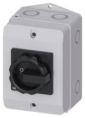 3LD2164-0TB51 | Siemens 3LD2 KUTULU TİPLER, IP65, TAHRİK KOLU SİYAH, 25A, 9,5 KW