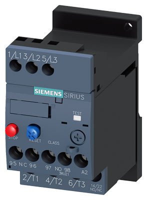 3RU2116-1CB1 | Siemens 3RU2 SIRIUS TERMİK RÖLE; FAZ KORUMALI; 1NO+1NC YARDIMCI KONTAKLI 1;8-2;5A;  BOY S00 ( RAYA MONTAJLI )