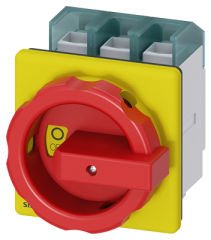 3LD2704-0TK53 | Siemens ACİL STOP ŞALTERLERİ, ÖNDEN TESPİTLİ TAHRİK KOLU SARI/KIRMIZI,  A100  37 KW