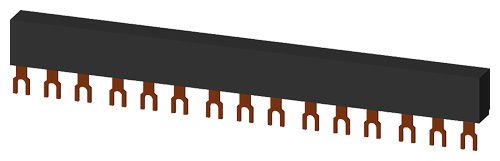 3RV1915-1DB | Siemens 5 ŞALTER İÇİN 3 FAZLI BARA BAĞLANTI PARÇASI BOY S00,S0; 45MM