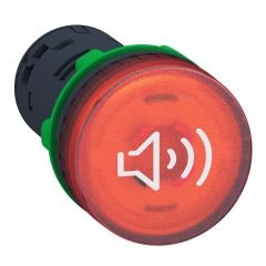 XB5KS2M4 | Schneider 90 db ışıklı buzzer 230V AC/DC Kırmızı