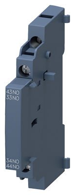 3RV2901-1B | Siemens 3RV2 MOTOR KORUMA ŞALTERİ AKSESUARI; YARDIMCI KONTAK BLOĞU; YANDAN MONTAJLI; VİDALI; 2NO