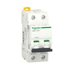 A9F73202 | Schneider Otomatik Sigorta - 2 Amper, 2 Kutup , 6kA, B Eğrisi