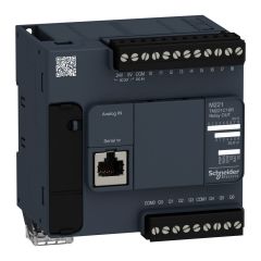 TM221C16R | Schneider Modicon M221 PLC Kontrolör, 16 Giriş-Çıkış, 9 Adet Digital Giriş, 7 Röle Çıkışı, 100-240 Volt AC Besleme Gerilimi