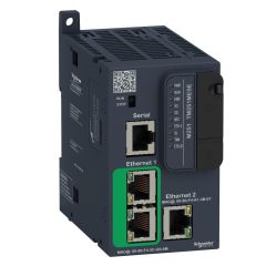 TM251MESE | Schneider Modicon M251 Ethernet Haberleşmeli Kontrolör - 2 x Ethernet (1 Port + 2 Port ), 1 x Serial - TM251MESE
