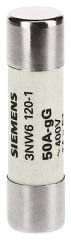 3NW6120-1 | Siemens SİLİNDİRİK SİGORTA (KARTUŞ SİGORTA); 14X51mm; 50 A
