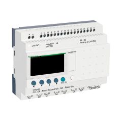 SR3B261BD | Schneder Zelio Logic 26 giriş/çıkış Akıllı Röle - 16 Dijital Giriş(6 Analoga Dönüştürülebilir), 10 Röle Çıkışı - 24 VDC-  Modüler, Genişleyebilir - SR3B261BD