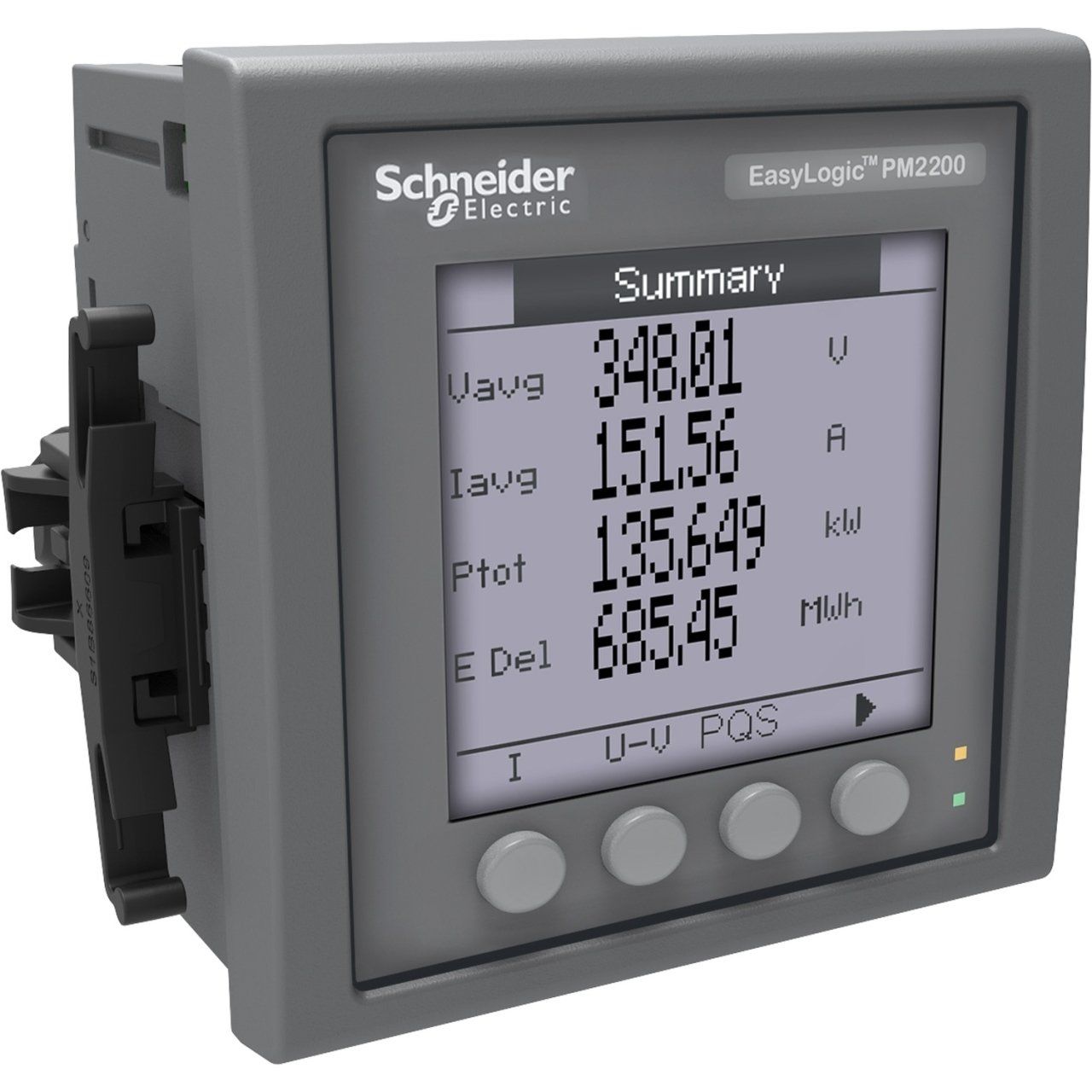 METSEPM2230 | Schneider PM2230, Enerji Kalite Analizörü, 31. harmoniğe kadar harmonik ölçümü, LCD ekran, RS485 port üzerinden haberleşme class 0.5S