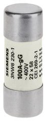 3NW6224-1 | Siemens SİLİNDİRİK SİGORTA (KARTUŞ SİGORTA); 22X58mm; 80 A