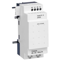 SR3XT61BD | Schneider Zelio Logic 6 giriş/çıkış Genişletme Modülü - 4 Dijital Giriş , 2 Röle Çıkışı - 24 VDC - SR3XT61BD