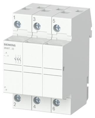 3NW7033 | Siemens SİLİNDİRİK SİGORTA YUVASI (KARTUŞ SİGORTA YUVASI); 10X38mm; 3 KUTUP; 32 A