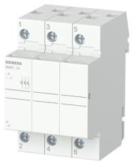3NW7033 | Siemens SİLİNDİRİK SİGORTA YUVASI (KARTUŞ SİGORTA YUVASI); 10X38mm; 3 KUTUP; 32 A