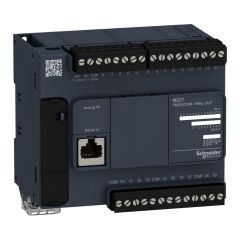 TM221C24R | Schneider Modicon M221 24 giriş/çıkış Kontrolör - 14 Dijital Giriş, 10 Röle Çıkışı - TM221C24R