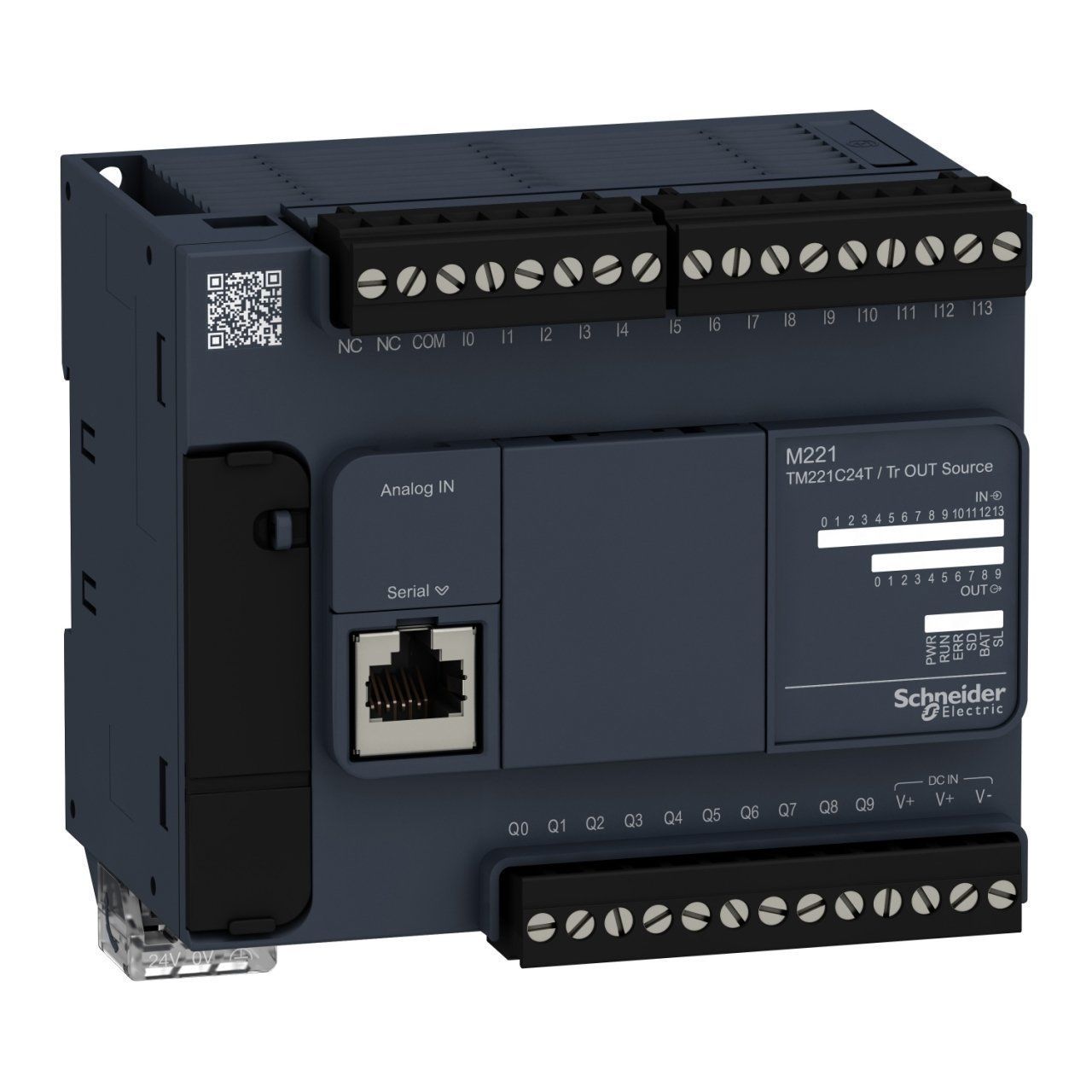TM221C24T | Schneider Modicon M221 24 giriş/çıkış Kontrolör - 14 Dijital Giriş, 10 Dijital Çıkış - TM221C24T