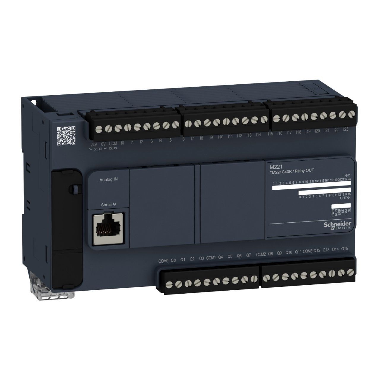 TM221C40R | Schneider Modicon M221 40 giriş/çıkış Kontrolör - 24 Dijital Giriş, 16 Röle Çıkışı - TM221C40R