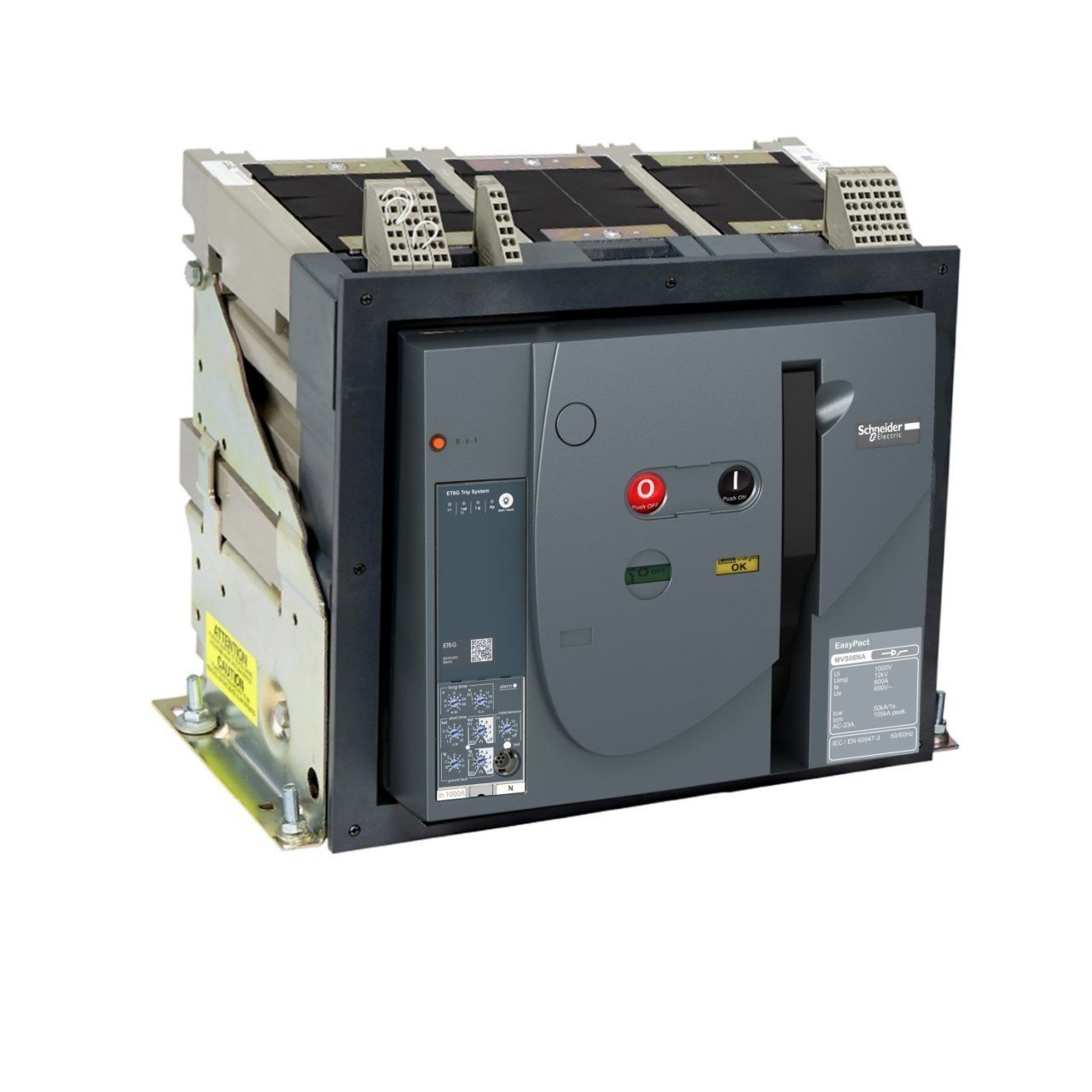 MVS16H3MF5L | Schneider Easy MVS Serisi 3 Kutup 1600 A 65 kA Sabit Açık Tip Güç Şalteri - 380 VAC - MVS Standart