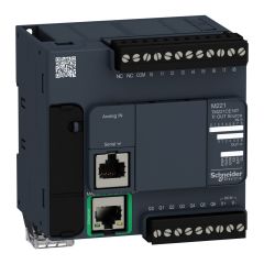 TM221CE16T | Schneider Modicon M221 16 giriş/çıkış Kontrolör - Ethernet Haberleşmeli 9 Dijital Giriş, 7 Dijital Çıkış - TM221CE16T