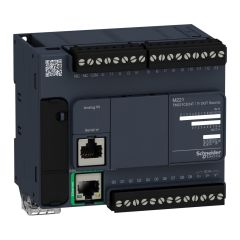 TM221CE24T | Schneider Modicon M221 Ethernet Haberleşmeli 24 giriş/çıkış Kontrolör - 14 Dijital Giriş, 10 Dijital Çıkış - TM221CE24T