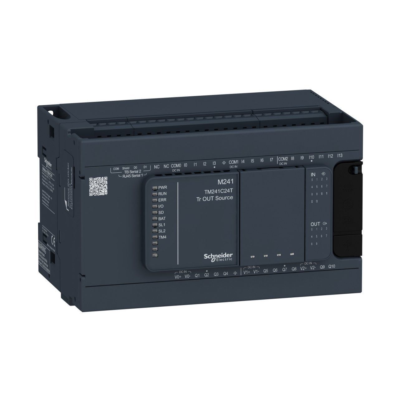 TM241C24T | Schneider Modicon M241 24 giriş/çıkış Kontrolör - 14 Dijital Giriş, 10 Dijital Çıkış - TM241C24T