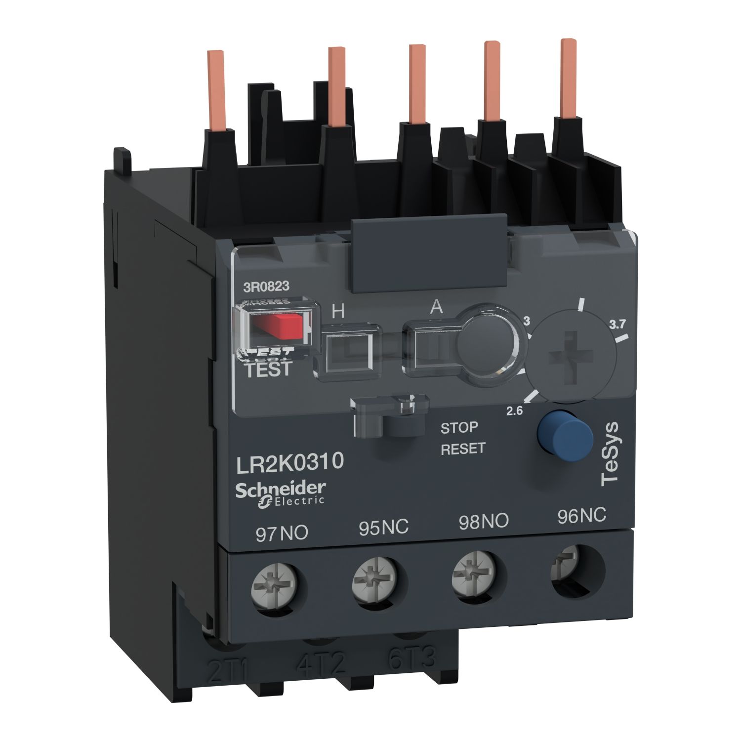 LR2K0310 | Schneider TeSys K Serisi 2,6-3,7A Termik Aşırı Yük Rölesi - Sınıf 10