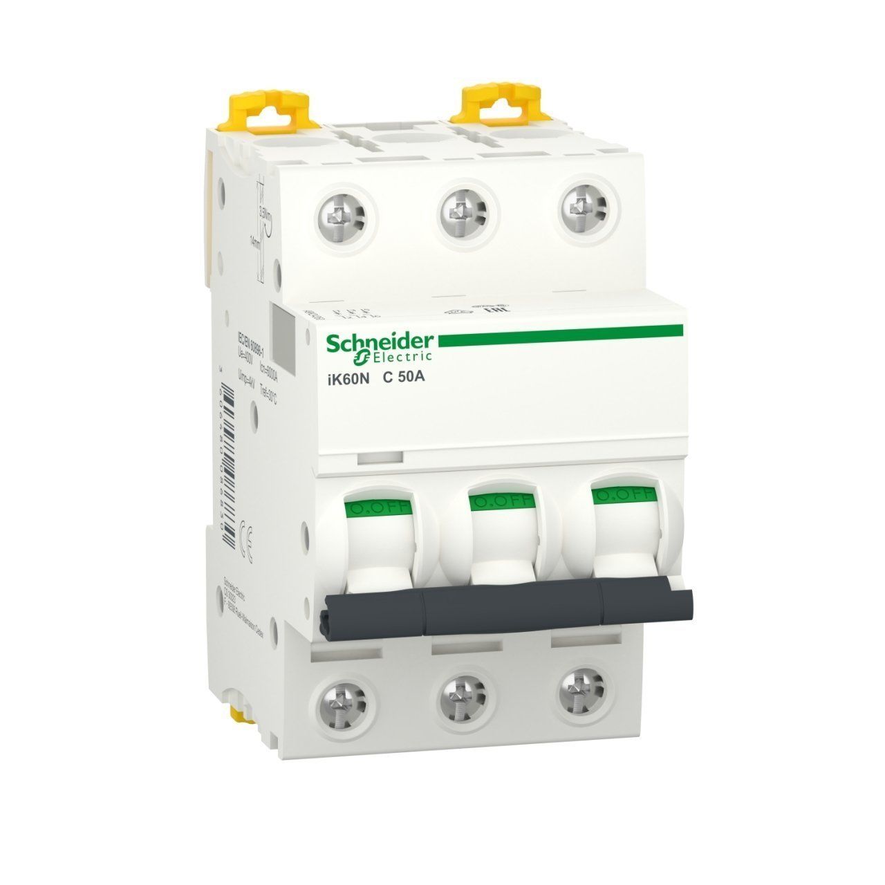 A9K24350 | Schneider Otomatik Sigorta - 50 Amper, 3 Kutup , 6kA, C Eğrisi