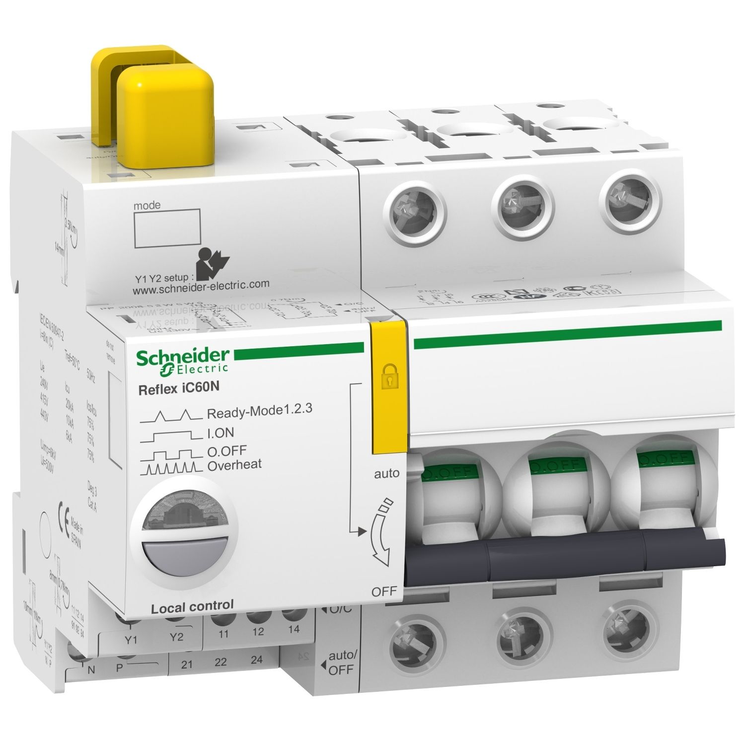 A9C62316 | Schneider Reflex iC60N 3P 16A C Eğrisi