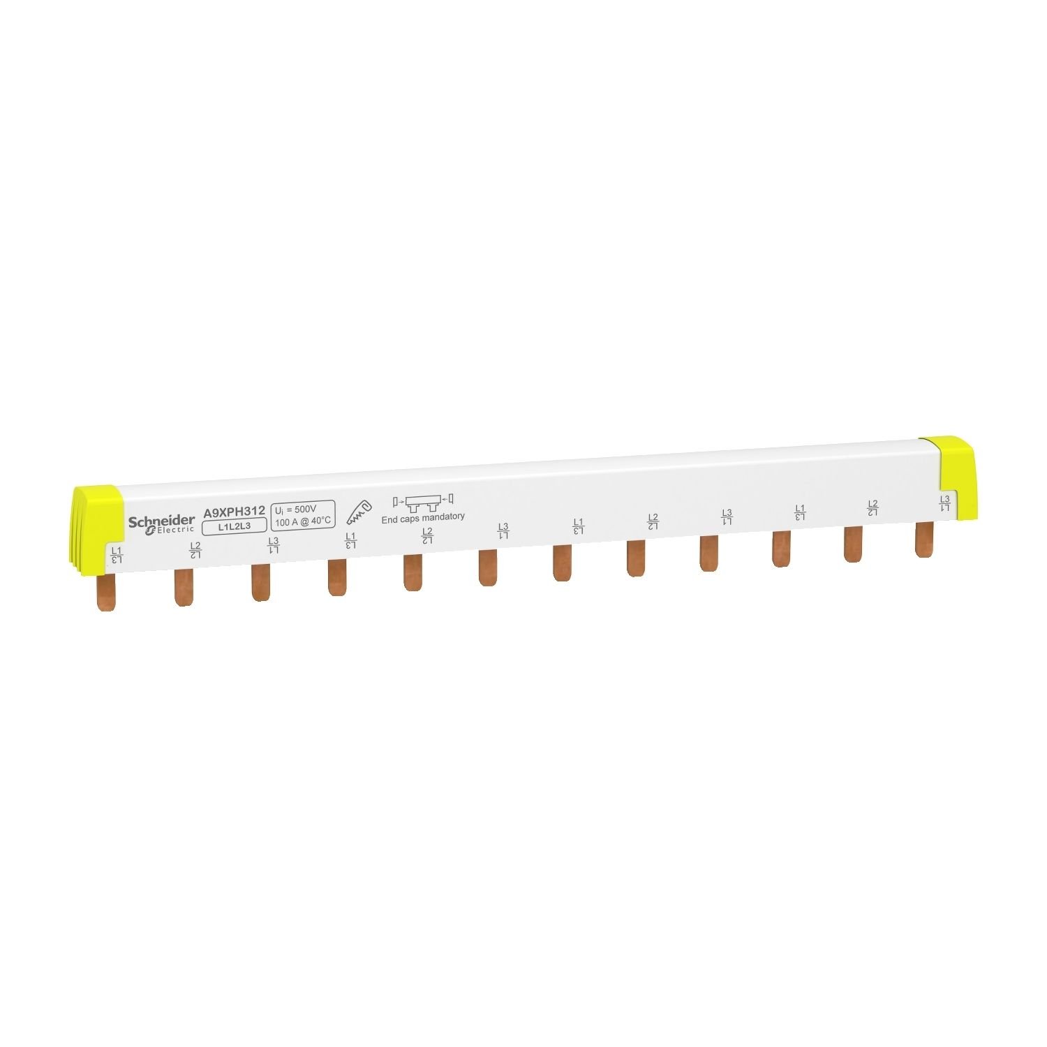 A9XPH312 | Schneider  Acti9 - komb Bara - 3L - 18 mm - 12 Gir l - 100A