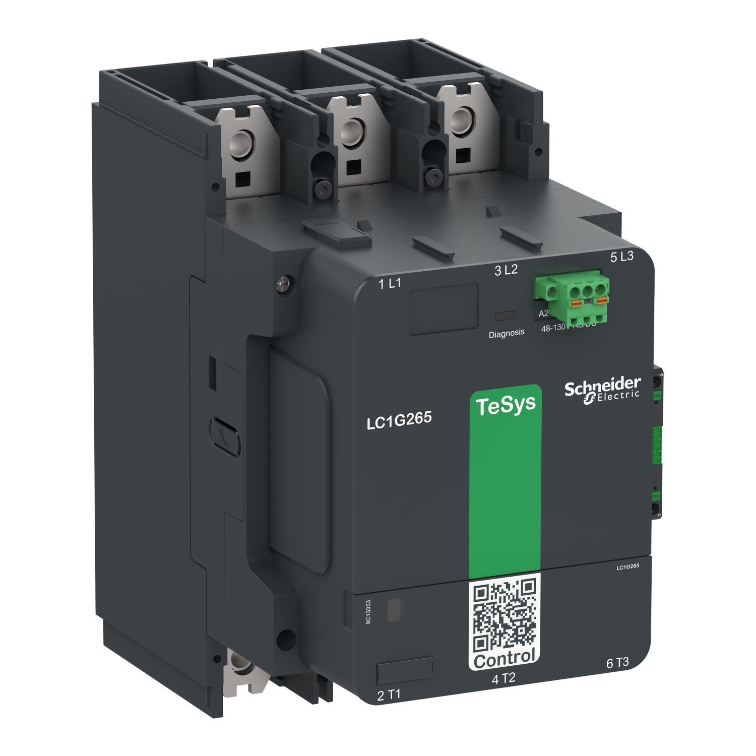 LC1G265KUEN | Schneider TeSys Giga Kontaktör TeSysG265 3P Standart 100-250V ACDC