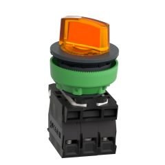 XB5FK125M5 | Schneider Işıklı, mandal buton LED 230 VAC   Yeşil 1NA+1NK