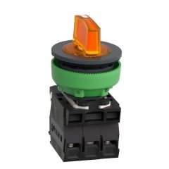 XB5FK135M5 | Schneider Işıklı, mandal buton LED 230 VAC  Yeşil 1NA+1NK