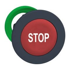 ZB5FA434 | Schneider Kırmızı üzerine beyaz ''STOP'' yazılı kafa