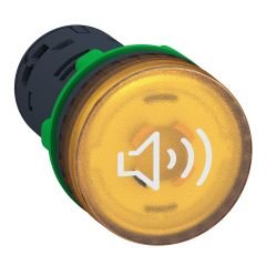 XB5KS2B8 | Schneider 90 db ışıklı buzzer 24V AC/DC Sarı