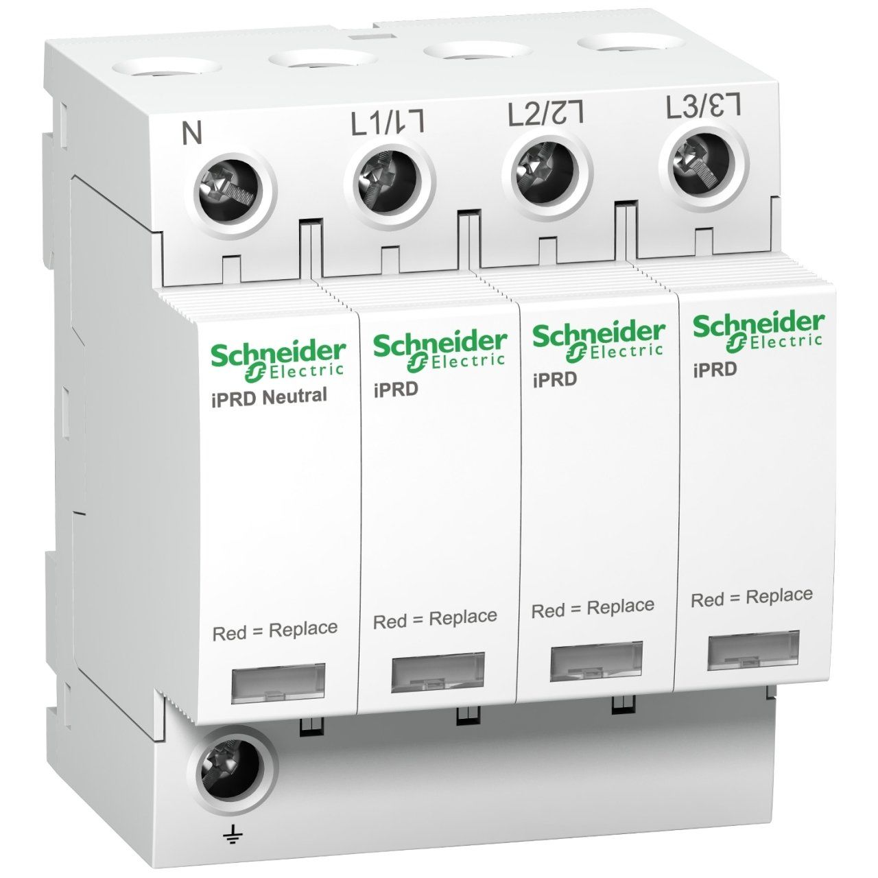 A9L40600 | Schneider Kartuşlu Tip AG Parafudr - 3P+N, 15kA, 1,4kV - Topraklama Sistemi (TT, TN-S)