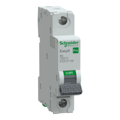 EZ9F27106 | Schneider Otomatik Sigorta, Easy9 Pro, 1P, 6A, B Eğrisi