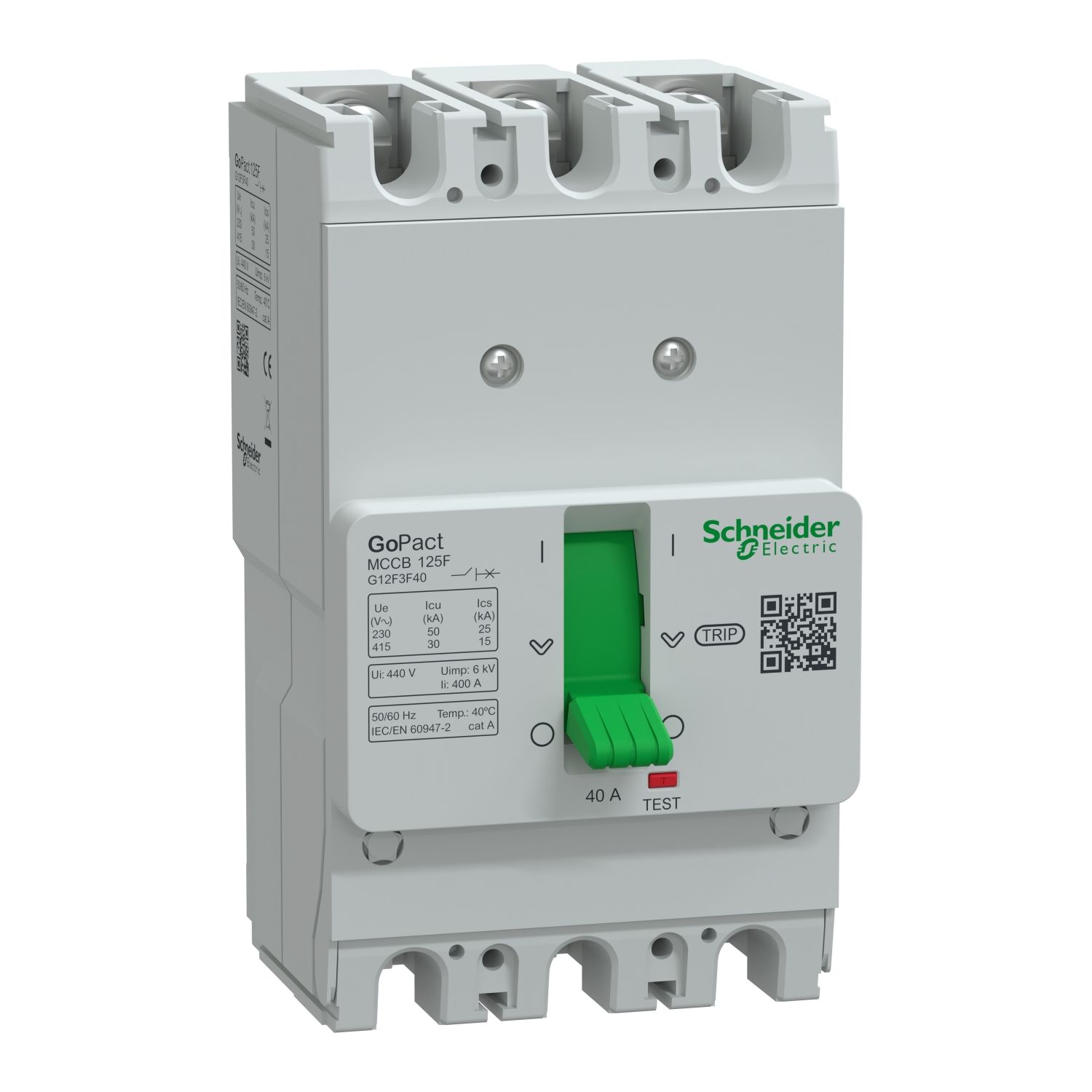 G12F3F40 | Schneider GOMCCB 125F 3P3D 40A Sabit
