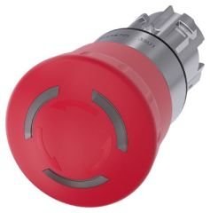 3SU1051-1HB20-0AA0 | Siemens Sirius ACT Metal Çevir-Kur, ışıklı 40 mm Acil Stop Mantar Butonlar