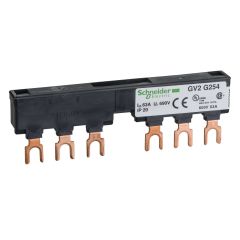 GV2G254 | Schneider 3 Kutup 63A 54mm Besleme Barası - 2 adet GV2 İçin Comb Busbar - Tarak Bara