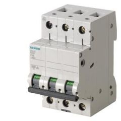 5SL6363-7 | Siemens 63A; 3 FAZLI; 70 mm; ANAHTARLI OTOMATİK SİGORTA; 6kA; C TİPİ; YAVAŞ KARAKTERLİ