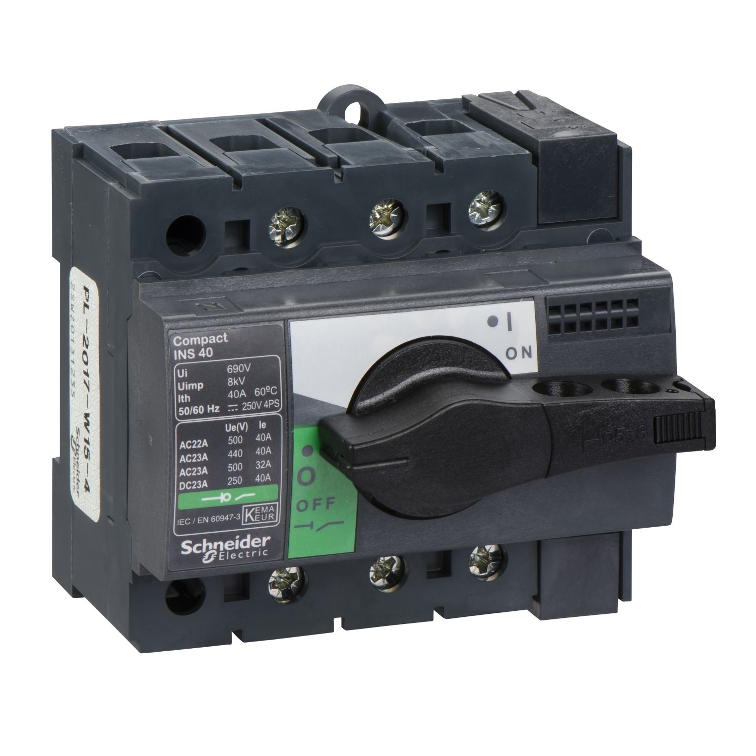 28900 | Schneider yük ayırıcı Compact INS40 - 3 kutuplu - 40 A