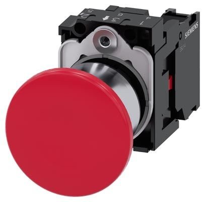 3SU1150-1BA20-1CA0 | Siemens Sirius ACT Metal Çek-Kur 1NC Komple Acil Stop Mantar Butonlar 40mm